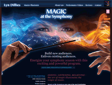 Tablet Screenshot of magicatthesymphony.org